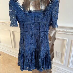 ASOS Navy Lace Detail Dress